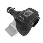 aFe Power Momentum GT cold air intake system with black roto-molded sealed housing and blue Pro 5R oiled air filter