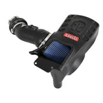 aFe Takeda Momentum GT Pro 5R cold air intake system with black roto-molded housing and blue oiled 5-layer filter.