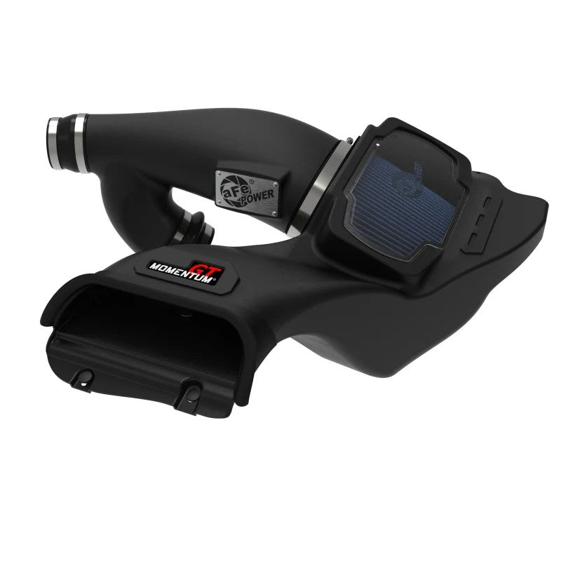 aFe Power Momentum GT intake system with XLPE housing, clear sight window, and Pro 5R air filter.
