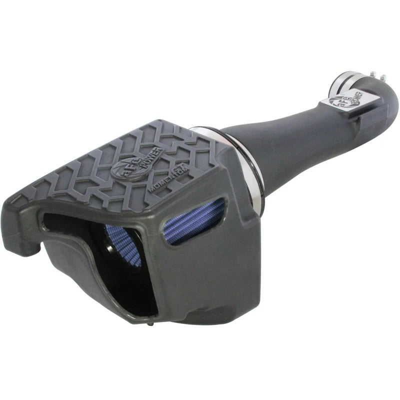 aFe Momentum GT PRO 5R intake system with sealed black housing and tire-tread lid for 2012-2018 Jeep Wrangler V6-3.6L