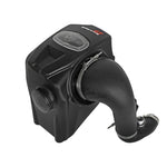 aFe Power Momentum GT cold air intake system with sealed housing, clear sight window, and Pro 5R filter for GM 2.8L diesel.