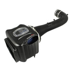 aFe Power Momentum GT Pro 5R Stage-2 SI sealed air intake system with rotomolded tube and blue 5-layer cotton air filter.