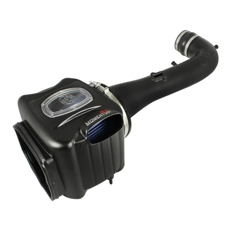 aFe Power Momentum GT Pro 5R Stage-2 SI sealed air intake system with rotomolded tube and blue 5-layer cotton air filter.