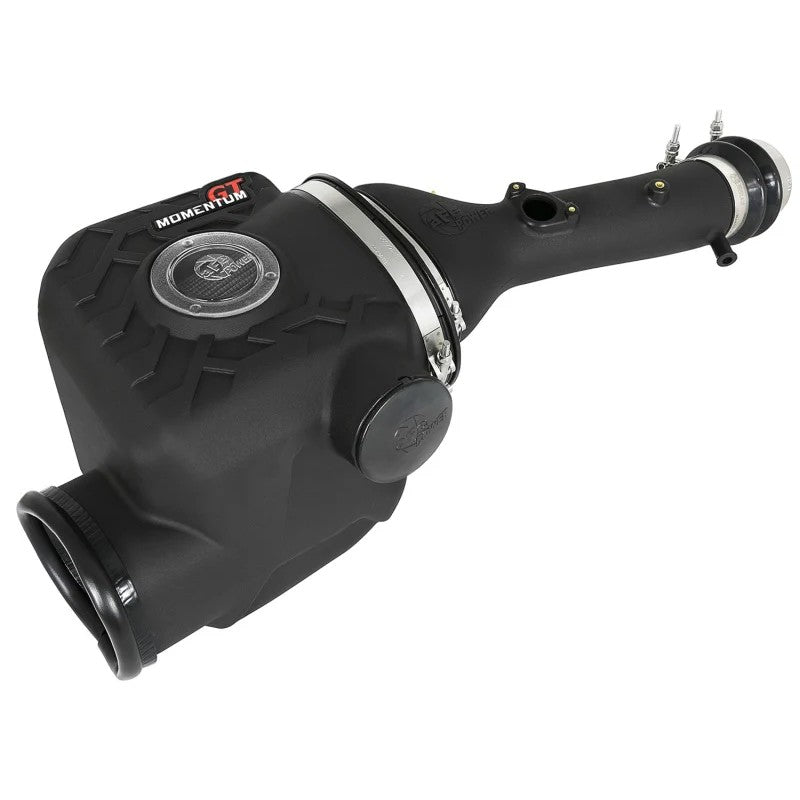 aFe Momentum GT cold air intake system with black roto-molded housing and Pro DRY S filter for Toyota Tacoma V6-4.0L