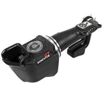 aFe Power Momentum GT cold air intake with black roto-molded housing and Pro DRY S filter for 3.6L Jeep Wrangler JK.