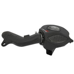 aFe Momentum GT sealed air intake housing with carbon fiber trim and Pro DRY S filter for BMW N55 engine