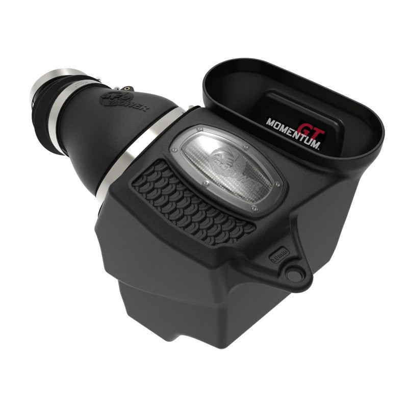 aFe Momentum GT cold air intake system for Jeep Wrangler 392 featuring XLPE housing and Pro DRY S filter