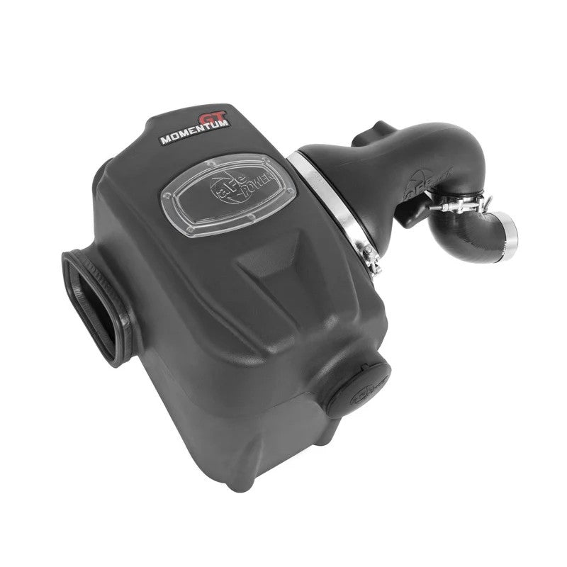 aFe Power Momentum GT cold air intake with sealed black housing and Pro DRY S filter for GM L4-2.5L trucks