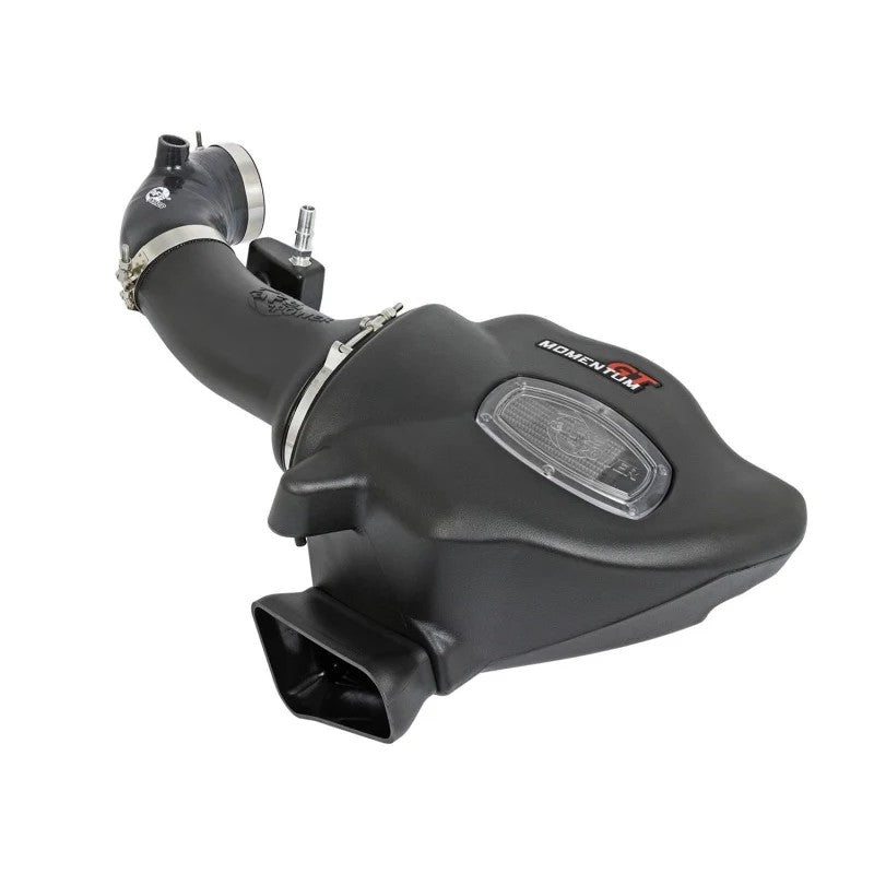 aFe Momentum GT Pro DRY S Stage-2 sealed cold air intake system with black housing for 2016-2024 Chevrolet Camaro V8-6.2L