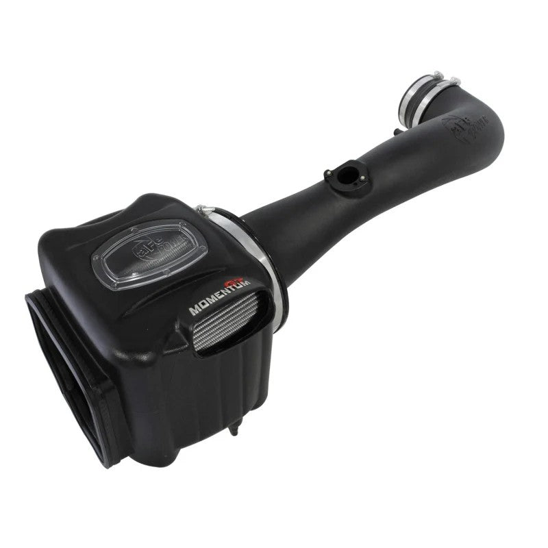 aFe Momentum GT Stage-2 Si intake system with black rotomolded housing and Pro DRY S oil-free air filter