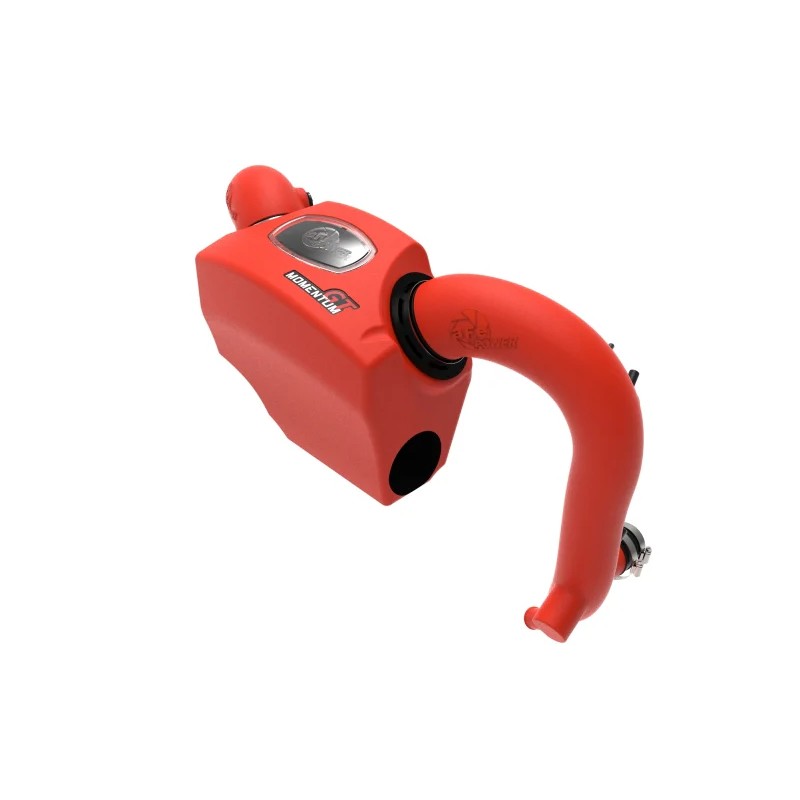 aFe Power Momentum GT cold air intake with red XLPE housing and dual Pro 5R filters for 2020-2026 Ford Explorer ST