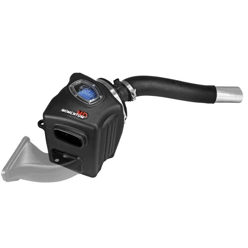 aFe Power Momentum HD AIS intake system with Pro 5R filter and clear sight glass for Ram 1500 3.0L EcoDiesel.