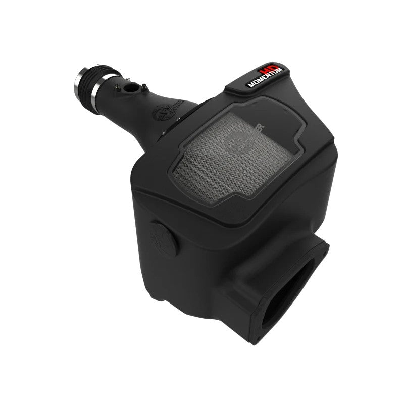 aFe Momentum HD sealed intake housing with clear sight window and Pro DRY S filter for Toyota Land Cruiser.
