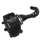 aFe Momentum HD intake system for Ram 1500 3.0L featuring a black XLPE sealed housing and clear inspection window