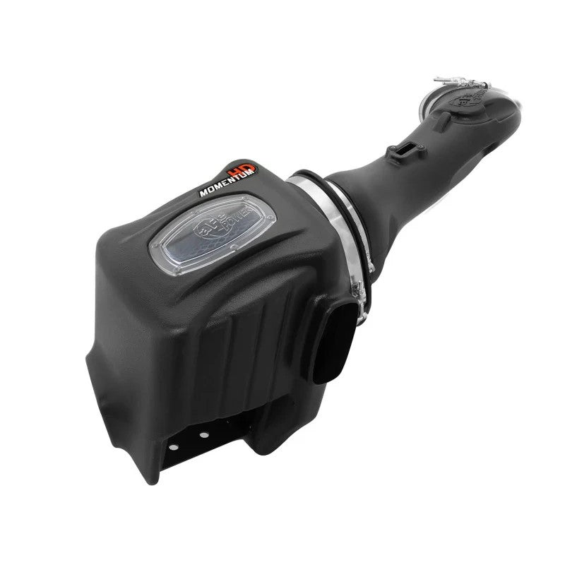aFe Power Momentum HD Stage-2 sealed intake system with 10-layer PRO 10R air filter and clear sight window.