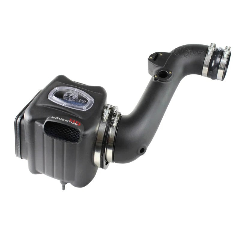 aFe Momentum HD Stage-2 Si intake with black roto-molded housing, clear sight window, and Pro 10R filter.