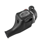 aFe Power Momentum HD cold air intake with black roto-molded housing and Pro DRY S filter for 6.0L Ford Power Stroke.