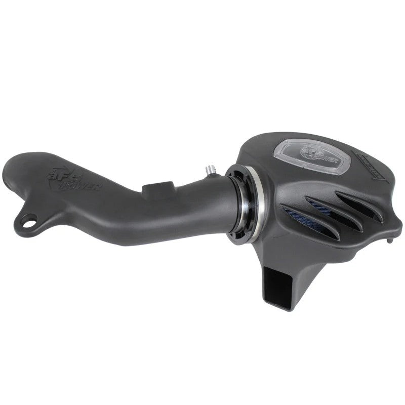 aFe Power Momentum Stage-2 Si intake system with rotomolded airbox, sight window, and polished aluminum intake tube