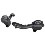 aFe Power Momentum Pro 5R cold air intake system featuring dual black sealed housings and clear sight windows