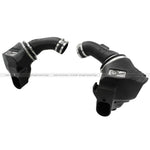 aFe Power Momentum PRO DRY S intake system featuring twin black rotomolded airboxes for BMW M5 and M6 engines.