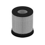 aFe Power Pro DRY S conical replacement air filter with 5.5-inch flange, inverted top, and blue synthetic media.
