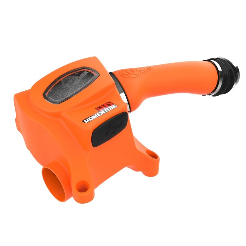 aFe Power Momentum HD cold air intake with orange XLPE housing and Pro DRY S filter for Toyota Land Cruiser J200