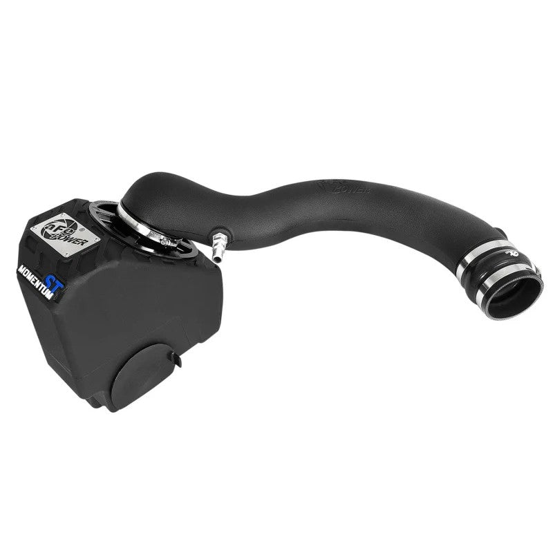 aFe Momentum ST cold air intake for Jeep Cherokee V6-3.2L featuring roto-molded housing and Pro 5R oiled air filter.