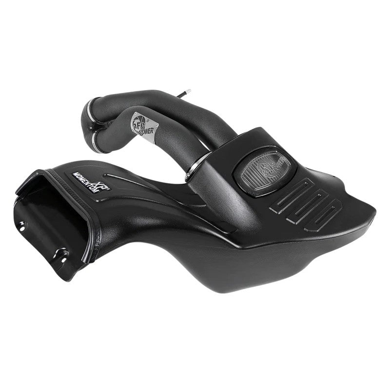 aFe Power Momentum XP cold air intake with dual wrinkle-black aluminum tubes and Pro DRY S filter for Ford F-150