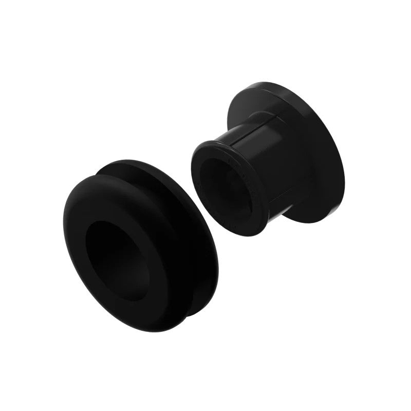 Black Nylon 66 aFe POWER air temperature sensor fitting with circular rubber grommet.
