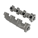 aFe Power BladeRunner ported ductile iron exhaust manifold with EGT ports for GM 6.6L diesel engines.
