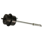 Black coated stamped steel aFe Power BladeRunner Street Series wastegate actuator for Ford 7.3L Power Stroke diesel trucks.