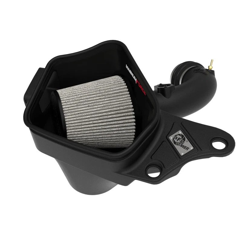 aFe POWER Magnum FORCE Stage-2 cold air intake with black XLPE housing and Pro Dry S filter for 2006-2013 BMW 3.0L engines
