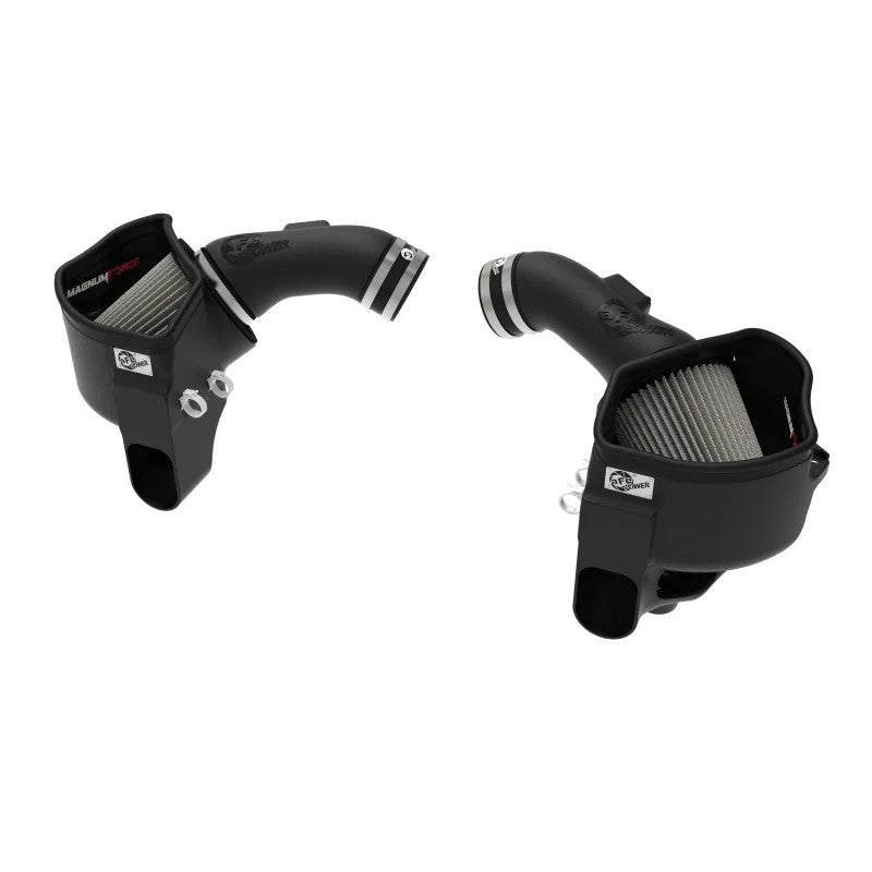 aFe POWER Magnum FORCE Stage-2 Cold Air Intake with black XLPE housings and Pro DRY S filters for 2012-2019 BMW M5 and M6.