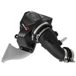 aFe Power Momentum GT cold air intake with black sealed housing, clear sight window, and oil-free Pro Dry S filter