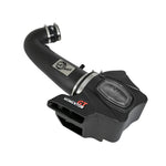 aFe POWER Momentum GT cold air intake with black roto-molded housing, clear sight window, and Pro DRY S filter.
