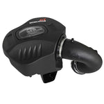 aFe POWER Momentum GT intake system with black roto-molded housing, clear sight window, and aluminum heat shield.