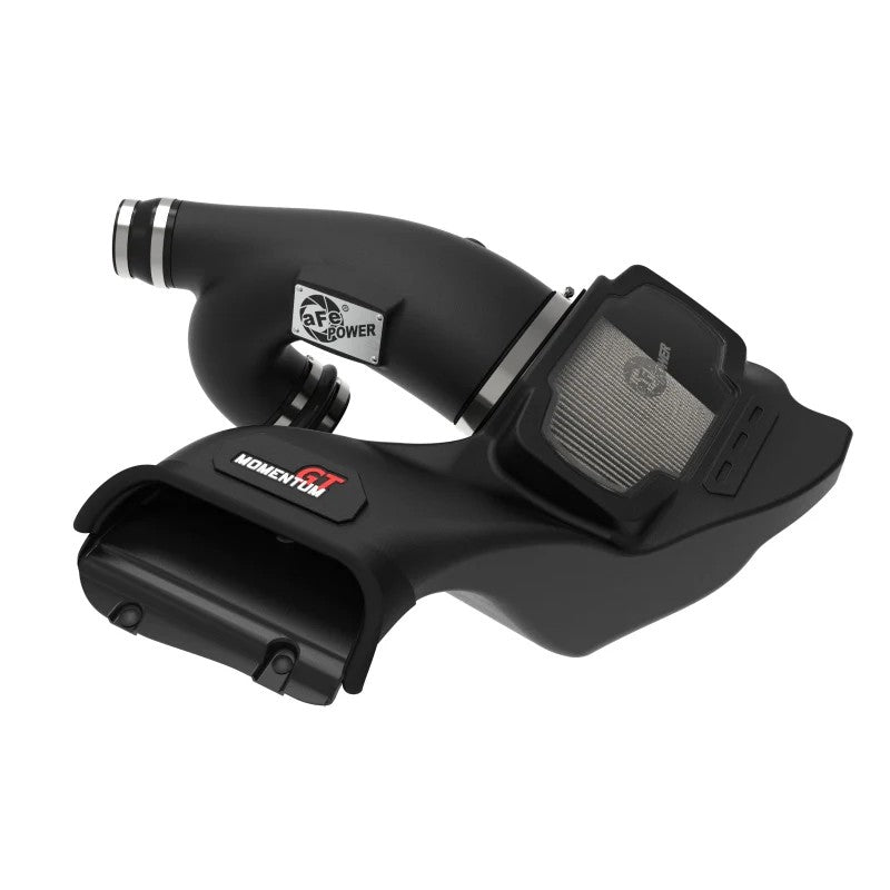 aFe POWER Momentum GT cold air intake system with black XLPE housing and Pro DRY S filter for 2021-2026 Ford 3.5L engines