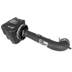 aFe POWER Momentum XP air intake with roto-molded black housing, sight window, and aluminum tube.