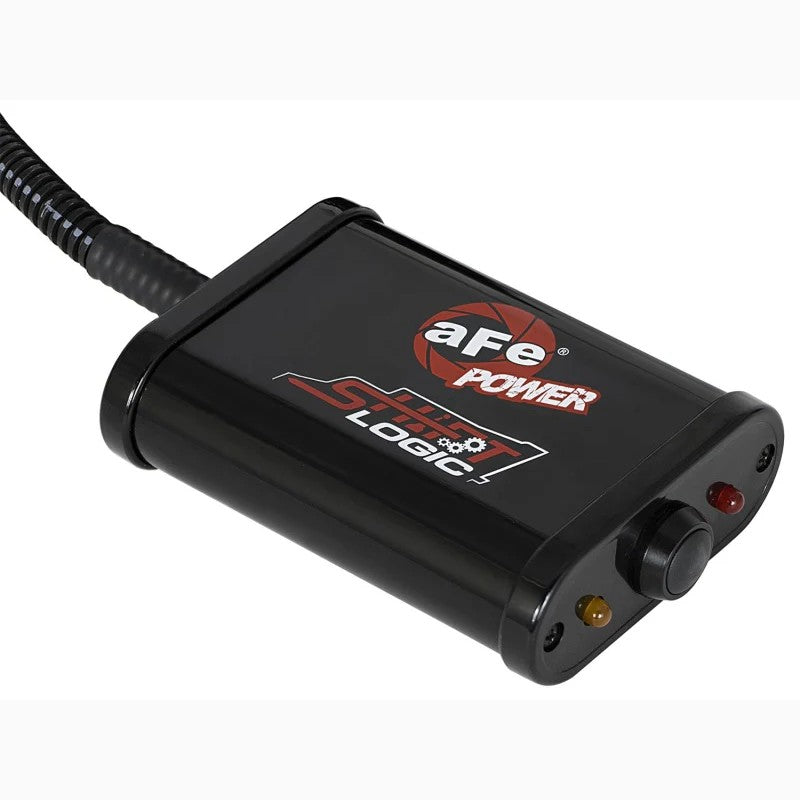 aFe Power ShiftLogic transmission module and plug-and-play wiring harness with OE-style connectors.