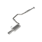 aFe POWER Takeda cat-back exhaust system for Subaru Impreza featuring 304 stainless steel piping and a polished tip.
