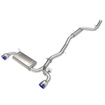aFe POWER Takeda 304 stainless steel cat-back exhaust with dual blue flame tips for 2021-2024 Toyota GR Supra 2.0L.