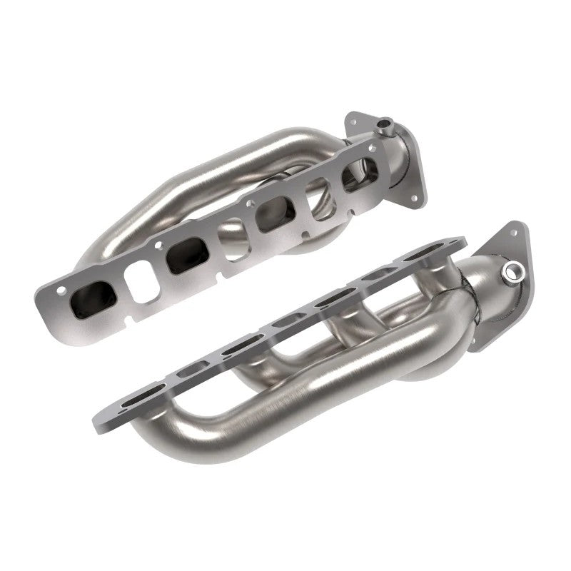 Uncoated 304 stainless steel aFe Power Twisted Steel shorty headers for 2021-2024 Ram 1500 TRX V8-6.2L.