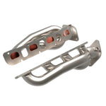 aFe Power Twisted Steel 304 stainless steel shorty headers with Titanium Cerakote finish for Ram 1500 TRX.