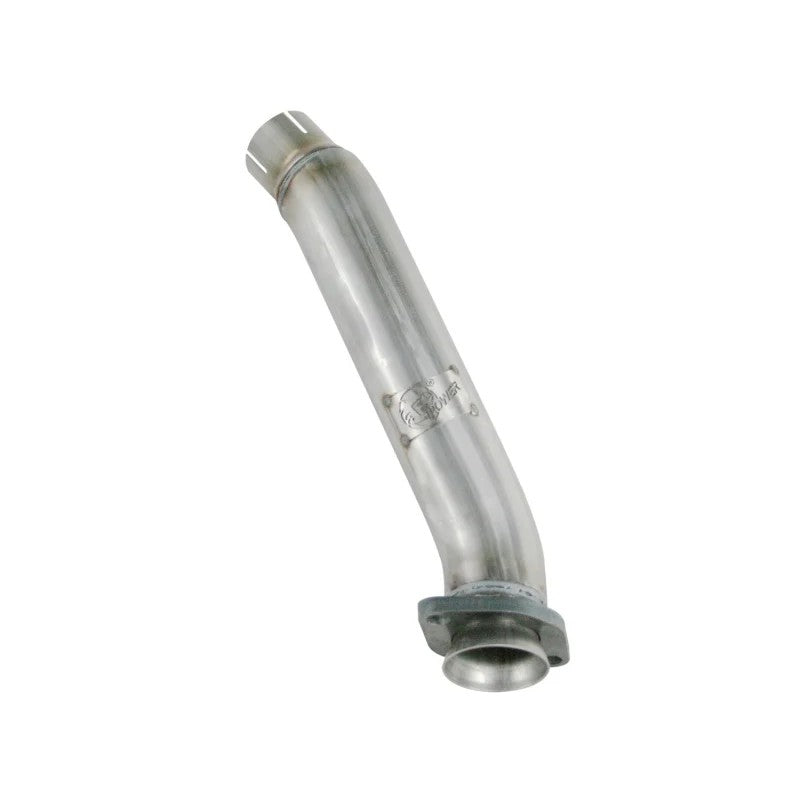 aFe Power Twisted Steel 2.5 inch 409 stainless steel loop delete down pipe for 2012-2018 Jeep Wrangler JK