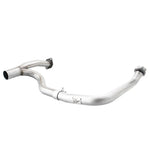 aFe Power Twisted Steel aluminized steel Y-pipe with true merge collector for 2012-2018 Jeep Wrangler JK