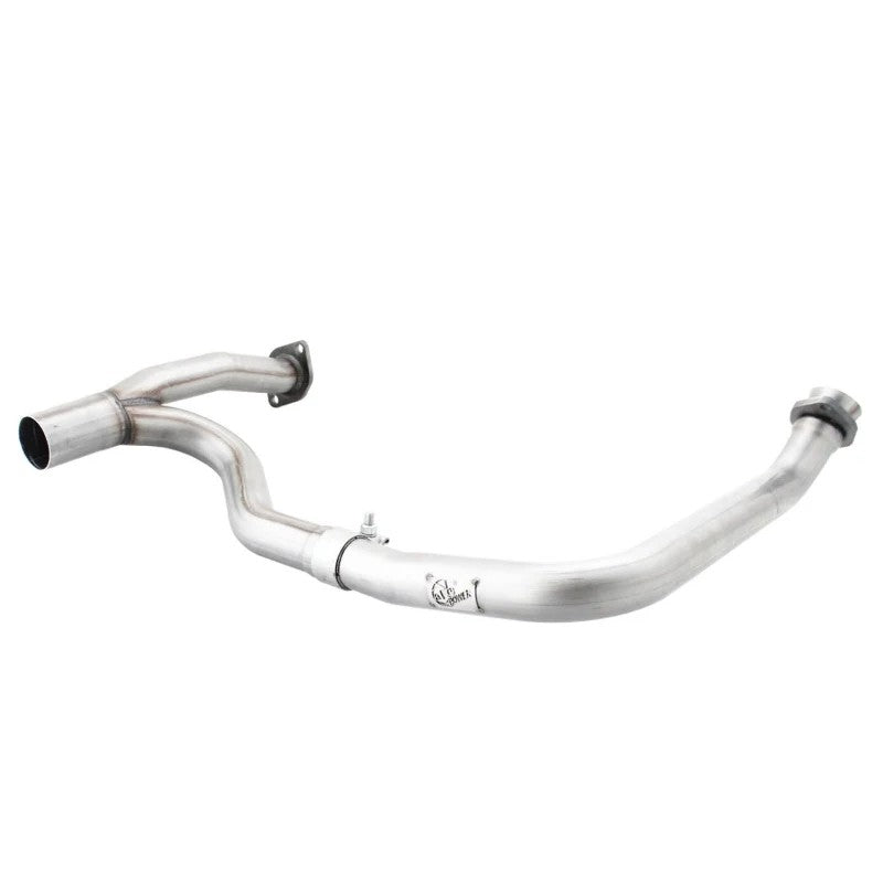 aFe Power Twisted Steel aluminized steel Y-pipe with true merge collector for 2012-2018 Jeep Wrangler JK
