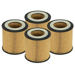 4-pack of aFe Pro GUARD D2 synthetic cartridge oil filters with included O-rings for BMW L6-3.0T engines