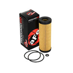 aFe Power Pro GUARD HD cartridge oil filter 44-LF034 with replacement O-rings for Ford and Lincoln V6-2.7L engines.