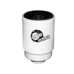 aFe ProGuard D2 two-piece fuel filter set for 2011-2017 Ford F-250 and F-350 6.7L diesel trucks.
