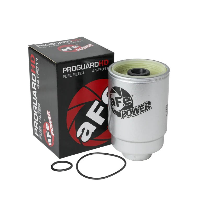 aFe ProGuard D2 heavy duty diesel fuel filter for 2001-2016 Chevrolet and GMC trucks